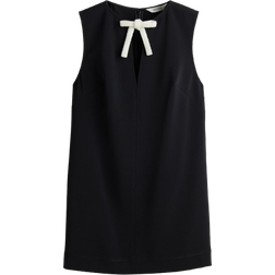 H&M Ladies Black Bow-detail dress