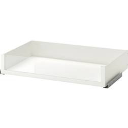 IKEA KOMPLEMENT Vit Låda med Glasfront för Garderob 92.8x16cm