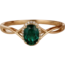 Shein pc Fashionable New Gold Plated Inlaid White Green Cubic Zirconia Ring Suitable For Engagement Wedding Gift For Women Men Family Friends Lover