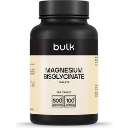 Bulk Powders Magnesium Bisglycinate 500mg 60 st