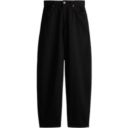 H&M Dame Sort Barrel High Jeans