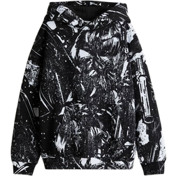 H&M Motif-Detail Hoodie - White