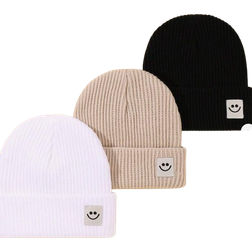 Shein pcs Pack Baby Stroller Logo Knitted Beanies Winter Warm