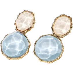 Shein pair Geometric Resin Rhinestone Earrings