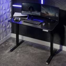 X-Rocker Ascend Height Adjustable Black Writing Desk