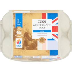 Tesco Large Free Range Eggs 6 Pack 6pcs 1pack