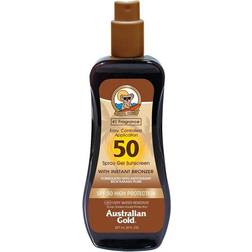Australian Gold SPF50 Spray Gel with Instant Bronzer 237 ml