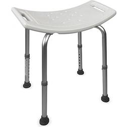 Mobiclinic Duschstol Aluminium Justerbar Höjd Halkfria Dynor
