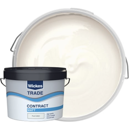 Wickes Trade Contract Matt Emulsion Pure Cotton Wall Paint Pure cotton 10L