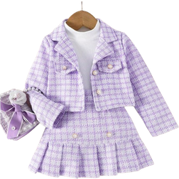 Shein Elegant School Uniform Long Sleeve Jacket - Spring/Autumn