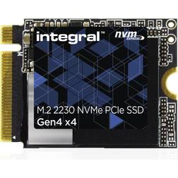 Integral 2 TB M.2 NVMe 2230 PCIe Gen4 x4 SSD – läshastighet upp till 5 000 MB/s, skrivhastighet upp till 3 200 MB/s – solid state-enhet. Ventilångdäck, Microsoft Surface Pro, PC och bärbar