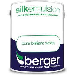 Berger Pure Silk Emulsion Wall Paint Pure Brilliant White 5L