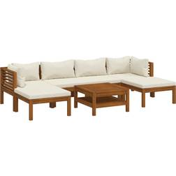 vidaXL haven 7 Loungesæt, 1 borde inkl. 4 sofaer
