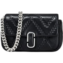 Marc Jacobs The Quilted Leather J Mini Shoulder Bag - Black