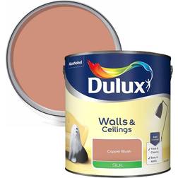 Dulux Silk Emulsion Paint, 2.5L, Copper Blush Wall Paint Copper Blush 2.5L