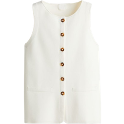 H&M Button Placket Tank Top - Cream