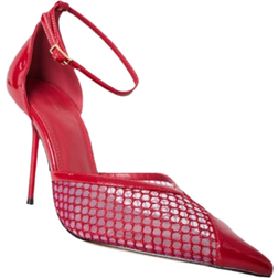 PrettyLittleThing High Stiletto Court Heels - Cherry Red