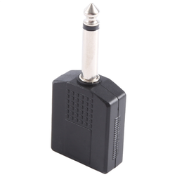 6.3mm - 2x6.3mm Audio Adapter M-F