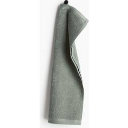 H&M Aus Frottee Grün 30x50 Gästehandtuch Grün (50x30cm)