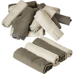 Dacore Mikrofiberklude 30x30 cm 24 stk Grå/Beige