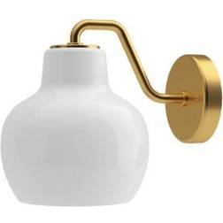 Louis Poulsen VL Ringkrone 1 Væglampe U/Ledning Messing/Blank Opal Vægarmatur ∅ 19cm