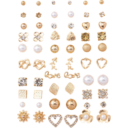Shein 30pairs Rhinestone Decor Stud Earrings