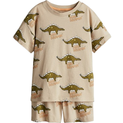 H&M Printed Jersey Pyjamas - Beige/Dino Dreamin (1271570002)