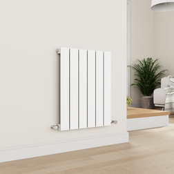 Eleganza Eco White Horizontal Flat Designer Aluminium Radiator 600 x 450 mm