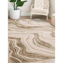 Veryhome Dusk Wave Champagne Rug 160x230 cm Beige, Gold cm