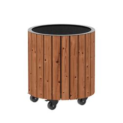 Plus Plantekasse Circle ThermoWood Ø45xH45 cm Plantekasse
