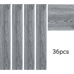 Living and Home Grey Rustic Wood Effect Woodgrain Self Adhesive Vinyl Plank Set of 36