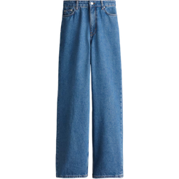 H&M Dame Blå Straight Jeans