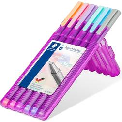 Staedtler Fineliners Triplus Pastell 6 pennor