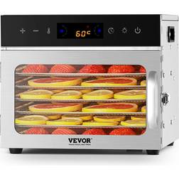 VEVOR 6 Trays Food Dehydrator Machine 400W Jerky Fruit Drying 10.3L