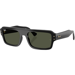 Ray-Ban Lukas Bio-Based Sunglasses - Black/Frame Green