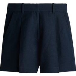 H&M Linen Blend Shorts - Navy Blue