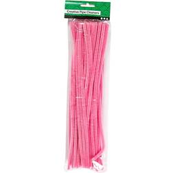 Creativ Company Pipe Cleaners, L: 30 cm, thickness 6 mm, pink, 50 pc/ 1 pack