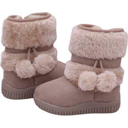 Shein Winter Childrens Snow Boots SlipResistant Warm Faux Fur Booties