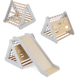 Costway 4 in 1 Climbing Triangle with Slide