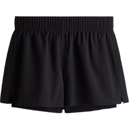 H&M DryMove Double Layered Running Shorts - Black
