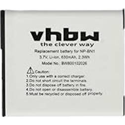 VHBW Högpresterande Batteri LI-ION för Sony Cybershot Plus Samsung 20 i-Tronixs 30 DSC-W690 DSC-WX100 DSC-WX150