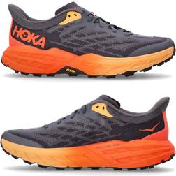 Hoka One One Speedgoat 5 Mens Lightweight Wear-resistant Running Shoes - Gray Red