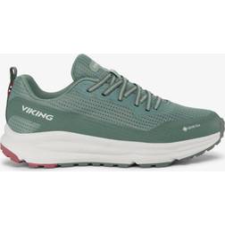 Viking Motion Low GTX Dame Sneakers - Green/Old Rose