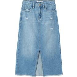 Name It Nkfkat DNM Long Skirt - Blue Denim