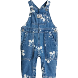 H&M Printed Denim Overalls - Blue
