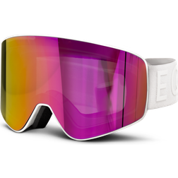 EQPE Sight Magnetic Small Face Bright White-Smoke Pink Multi + Clear Pink Extra Lens One Size