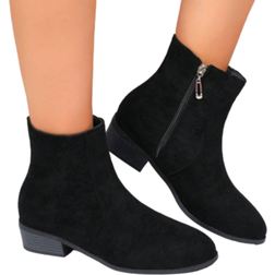 Shein Chelsea Flat Chunky Heel Ankle Boots - Autumn/Winter