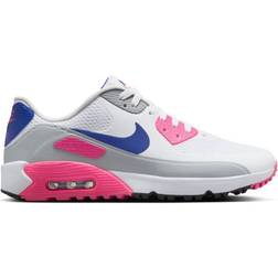 Nike Air Max 90G Golf Shoes - White/Concord/Laser Pink