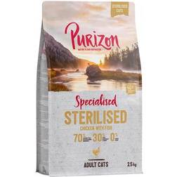 Purizon 2,5kg Adult Sterilized Kylling & Fisk kornfri