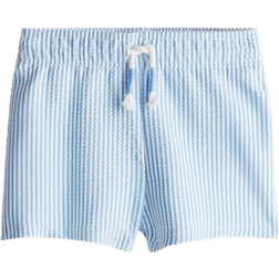 H&M Patterned Swim Shorts - Light Blue/Striped (0918657046)